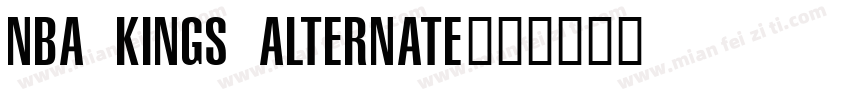 NBA Kings Alternate字体转换
